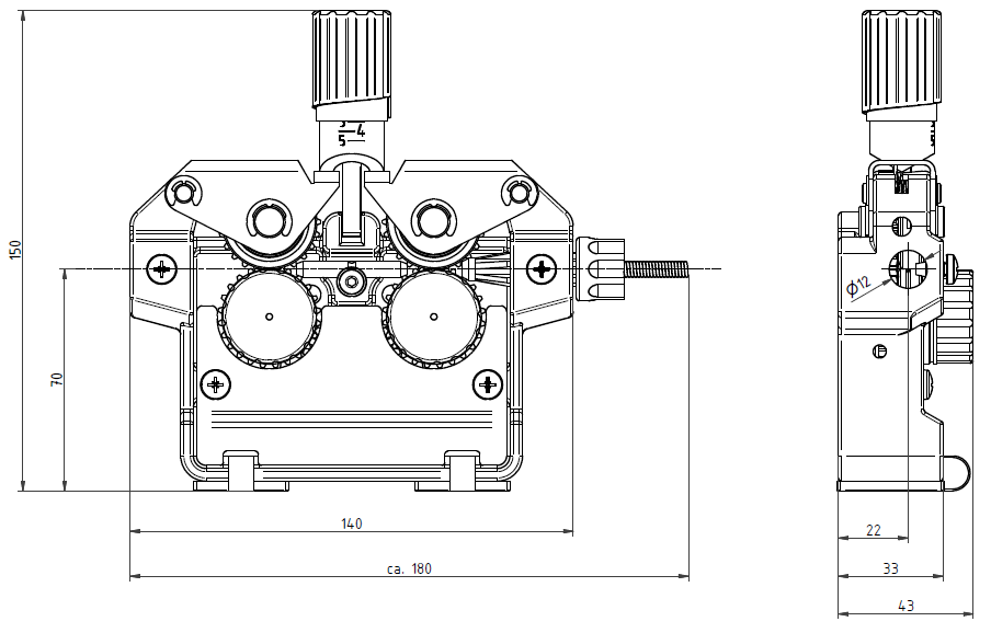 CWF 421 Four Roll Wire Feed Mechanics